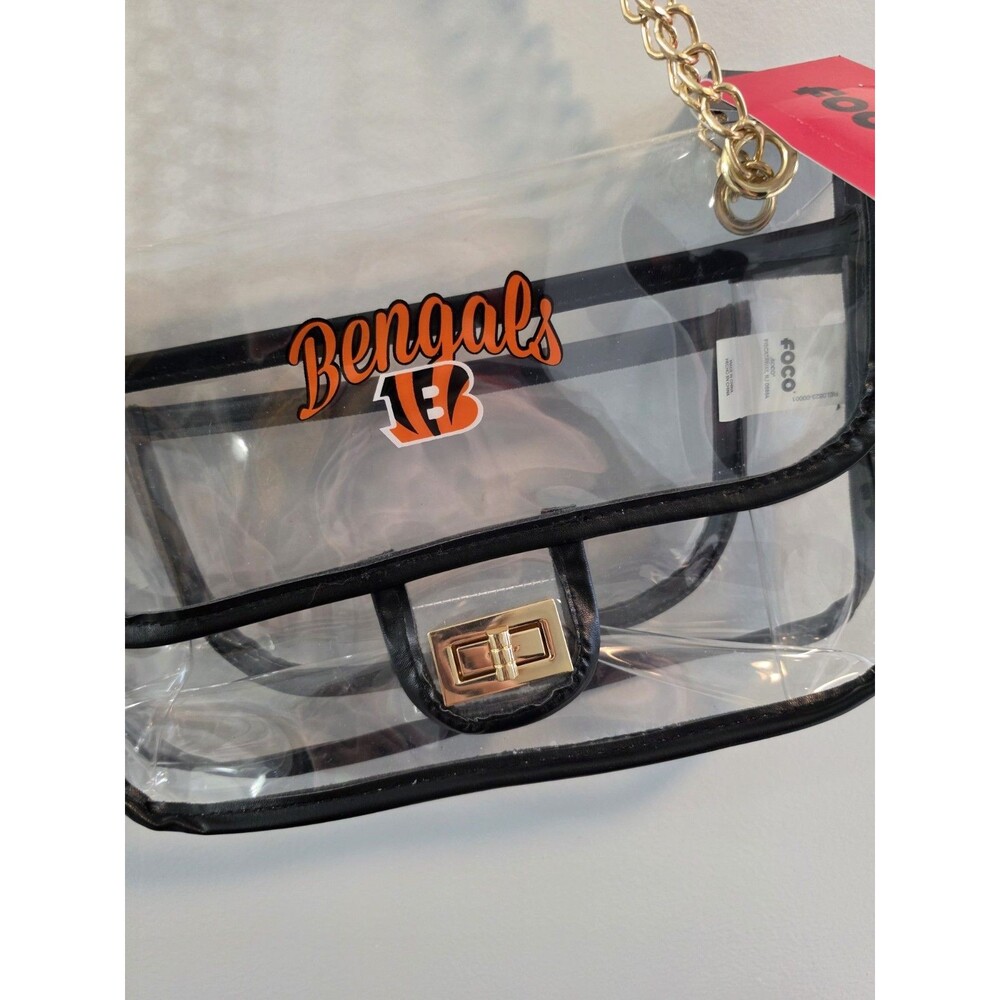 NWT Cincinnati Bengals Clear Officially licensed Crossbody Bag